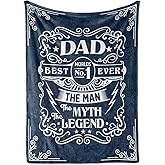 InnoBeta Gifts for Dad, Fathers Day Blanket, Dad Gifts, The Man The Myth The Legend Throw Blanket 50x65