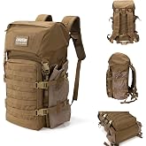EXCELLENT ELITE SPANKER 40L Camping Hiking Backpack for Men and Women Tactical Military Backpack Large Rucksack Assault Pack Bag for Outdoor Camping, Hiking,Travel Backpacking(Coyote Brown)