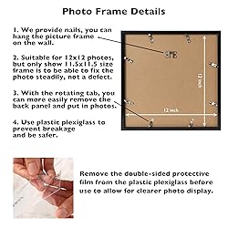 JCJMY 12x12 inch Picture Frame, Horizontal and