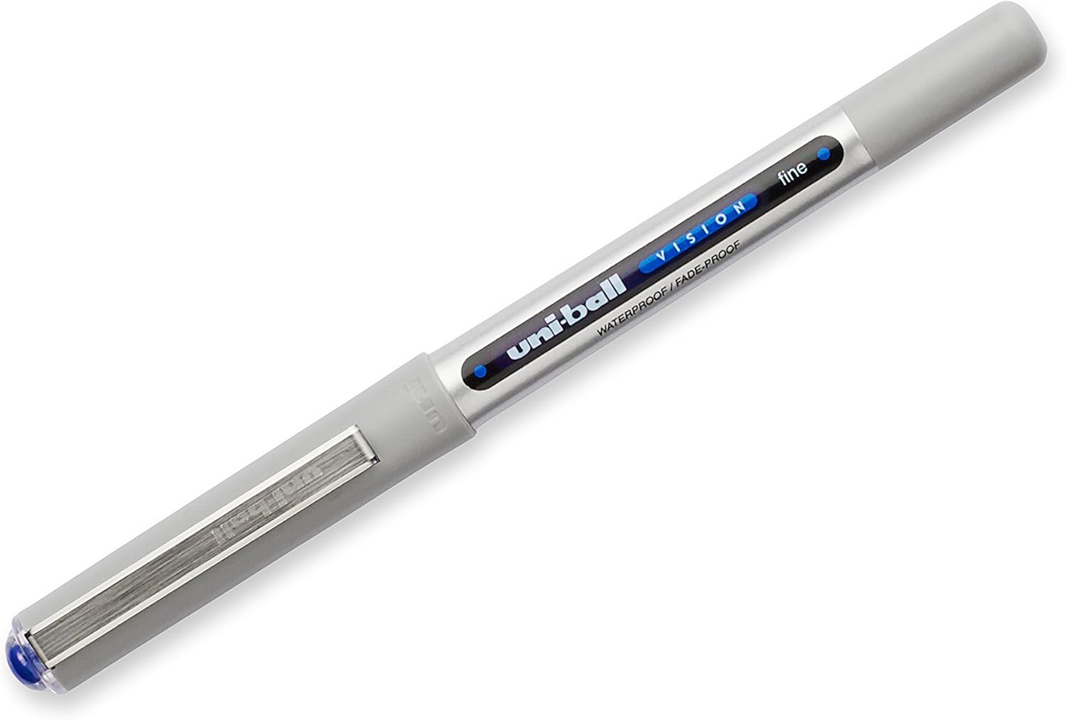 uni-ball Vision Rollerball Pens, Fine Point (0.7mm), Blue, 12 Count: Office Products