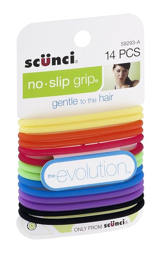 Scunci Noslip Grip The Evolution Bright Jelly Hair Ties