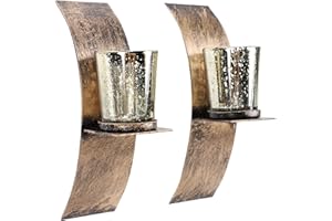Wall Mounted Candle Holder with Glass Candle Holder, a Creative Decorative Piece Suitable for hallways and entrances, in a Go