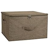ANMINY Storage Bins with Zipper Lid Storage Boxes