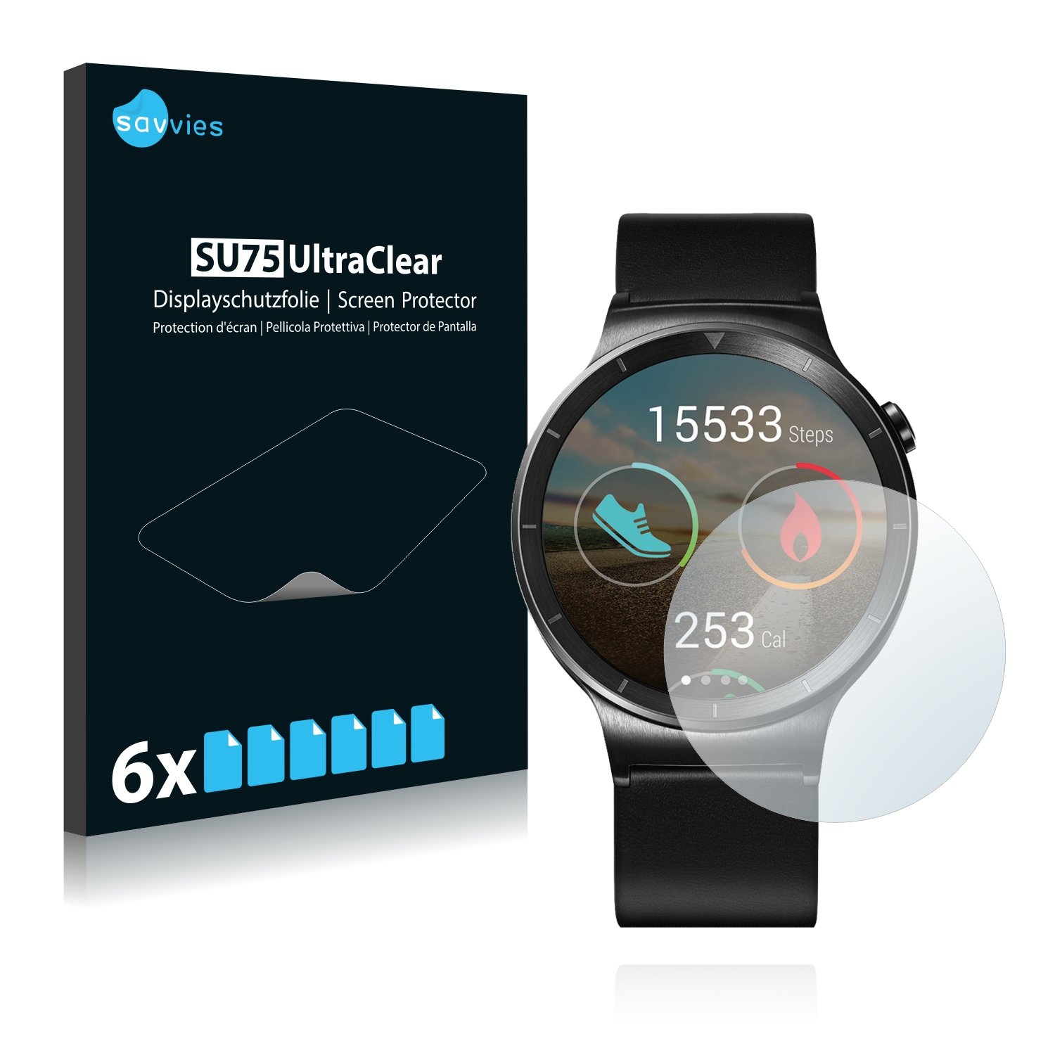 Savvies Screen Protector Compatible With Huawei Watch Screen