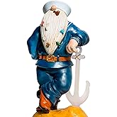Redwix Navy Gnome 11.43" x 5.5", Funny Garden Gnomes, Gnomes Decorations for Yard, Patriotic Garden Decor, Navy Gifts, Army Gnome