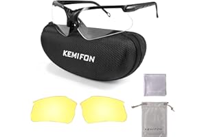 KEMIFON Shooting Safety Glasses Anti Fog Gun Range Hunting Glasses Eye Protection Eyewear Interchangeable for Men Women