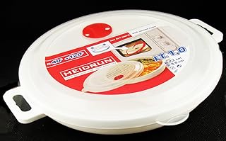 Mikrowellen Teller mit Deckel 23 cm