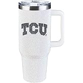 The Memory Company Officially Licensed NCAA - 40oz White Bling Game Day Tumbler