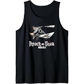 Attack on Titan Season 3 Levi Jump Attack Anime Tank Top