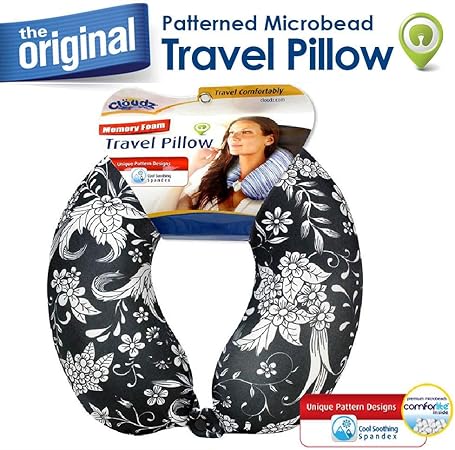 Amazon Com Cloudz Memory Foam Patterned Travel Neck Pillow
