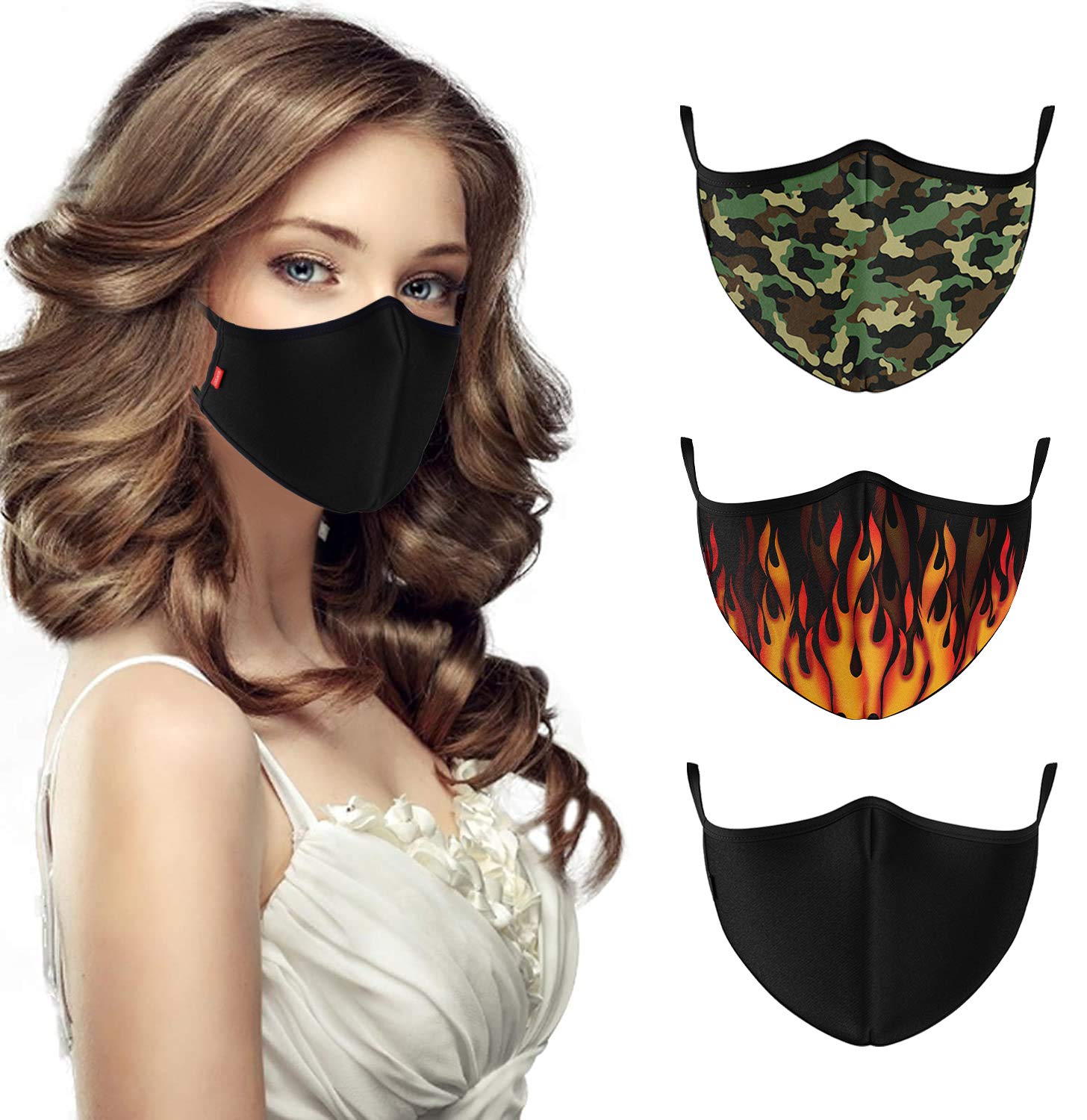 COOL Mask Unisex 3 Layer Reusable Washable Face Mask ( Pack of 3 )