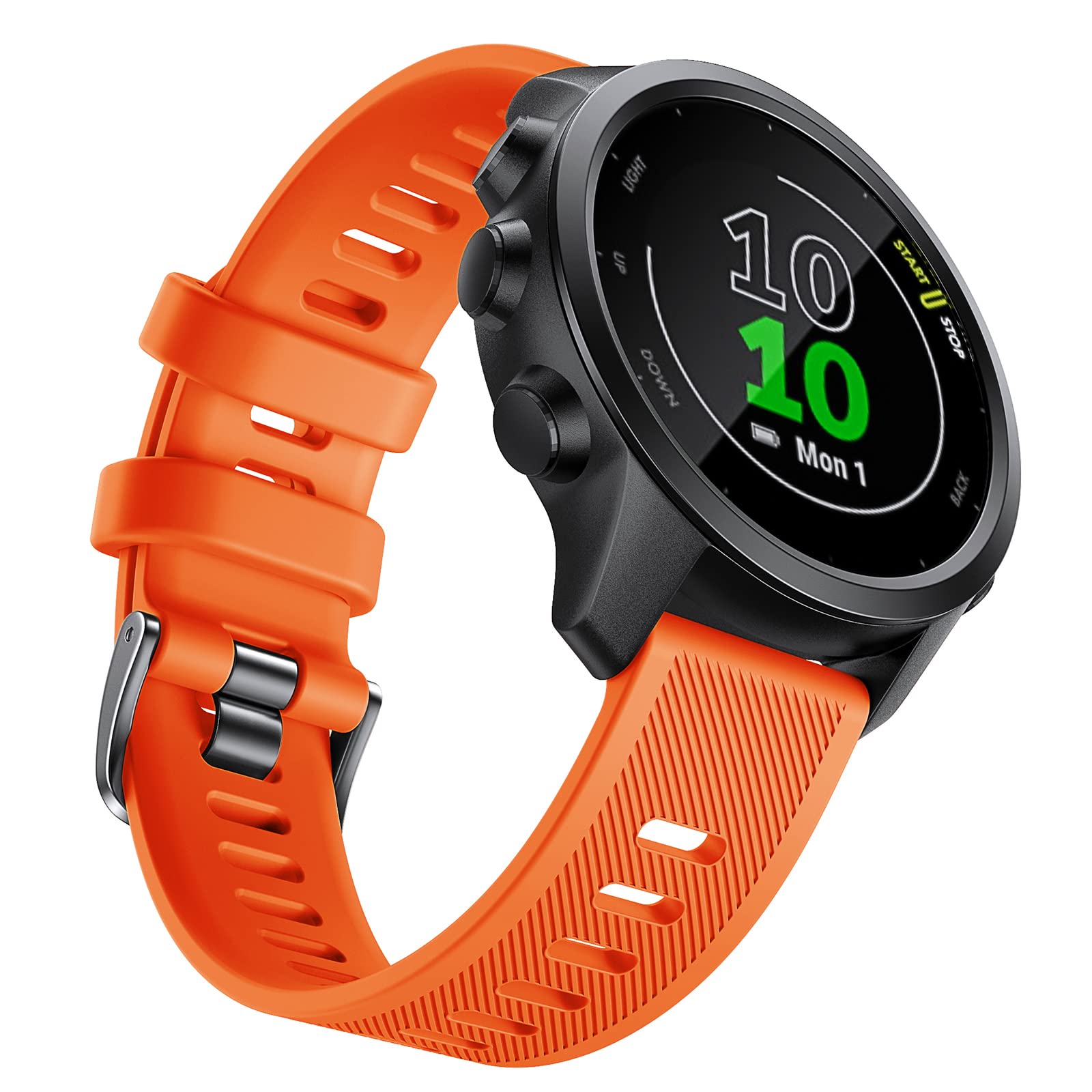 NotoCity for garmin forerunner 245/645 Strap, Soft Silicone Replacement Strap for Garmin Forerunner 158/Vivoactive 3/Garmin Venu/Vivomove HR/Approach S40/S12