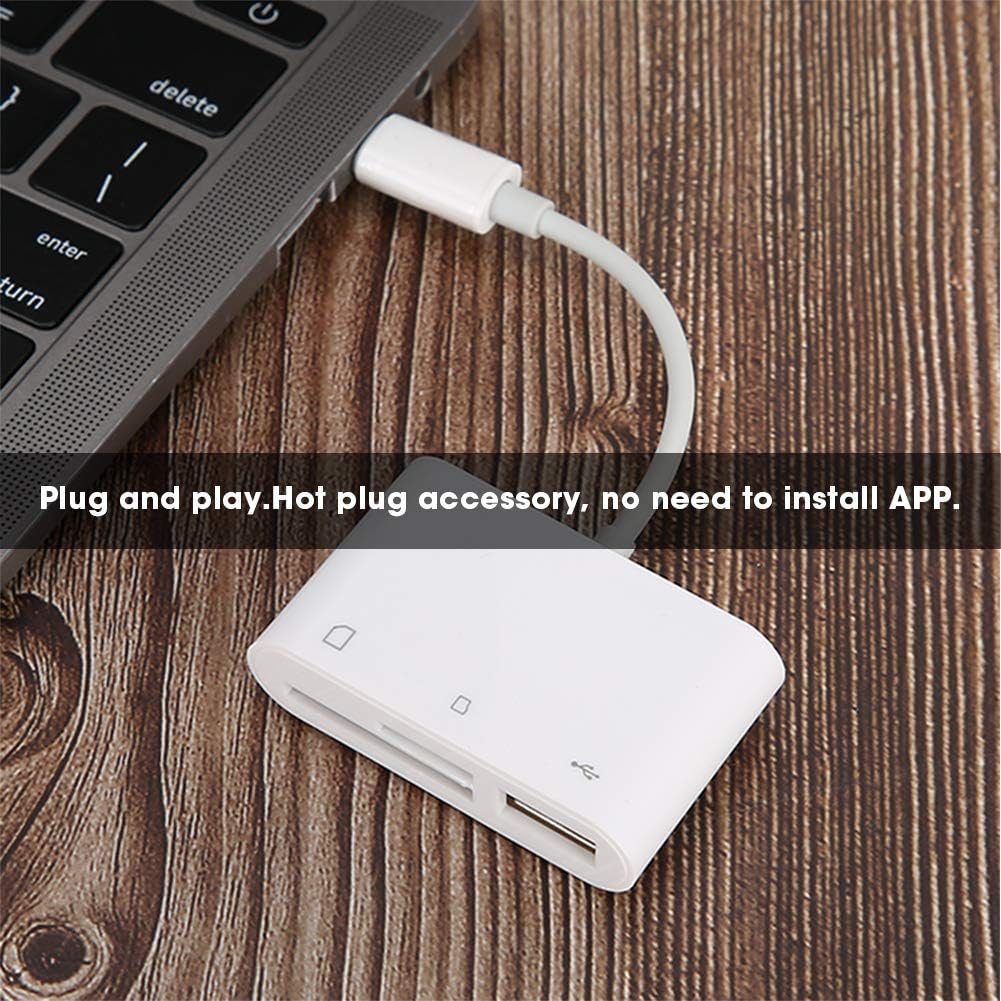 PUSOKEI Usb‑C To Sd/Tf Card Camera Reader Adapter With Universal Compatibility - Image 4