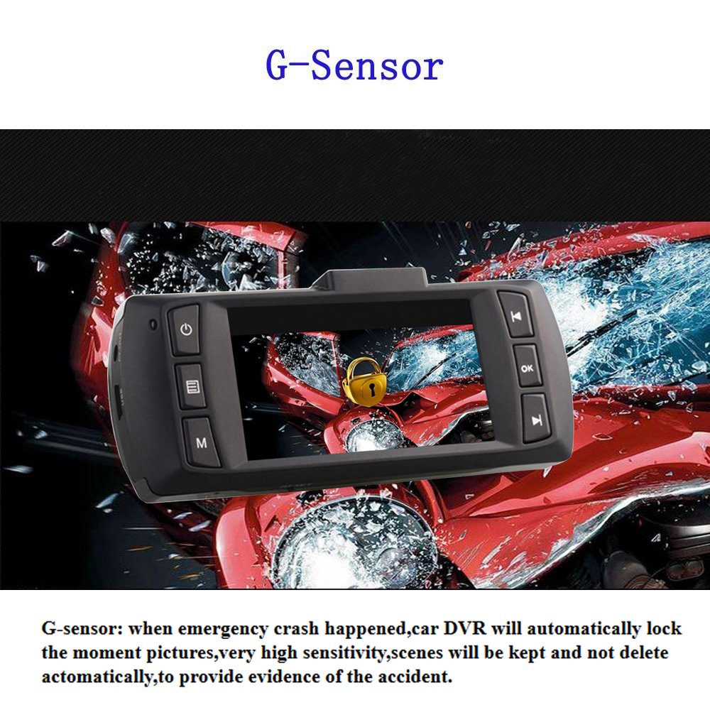 UNITOPSCI Car Dash Cam Dashboard Camera Recorder 2.7 inch Dash Cam with G-Sensor 170° Angle , Night Version , Loop Recording , 1080P FHD , WDR