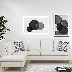 GlasFlength L Shaped Couch, Modular Sectional Sofa