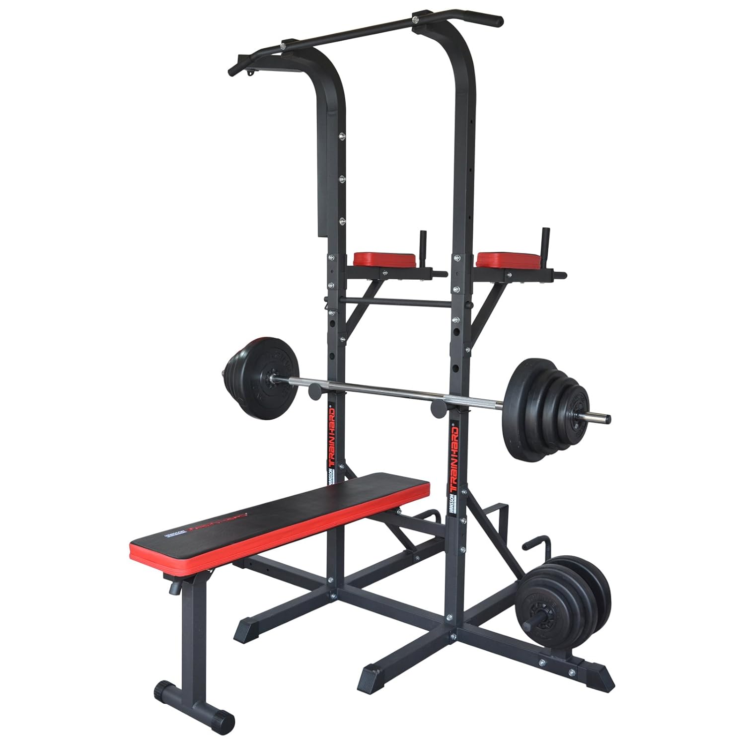 GOTOTOP Bodybuilding Pull Up & Dip Station Dip Stand Power Tower Home