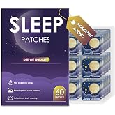 Deep Sleep Patches for Adults - All Natural Sleep Patches Stickers with Valerian Root, Melatonin &amp; Magnesium, 8-Hour Lasting, Non-GMO &amp; Cruelty Free, 1 Pack