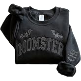Famitrendz Custom Mama Halloween Sweatshirt, Personalized Spooky Crewneck for Mama Grandma, Ghost Season Shirt Gift for Women