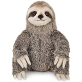 Bearington Speedy Plush Sloth Stuffed Animal – 12 Inch Soft Three-Toed Sloth Toy
