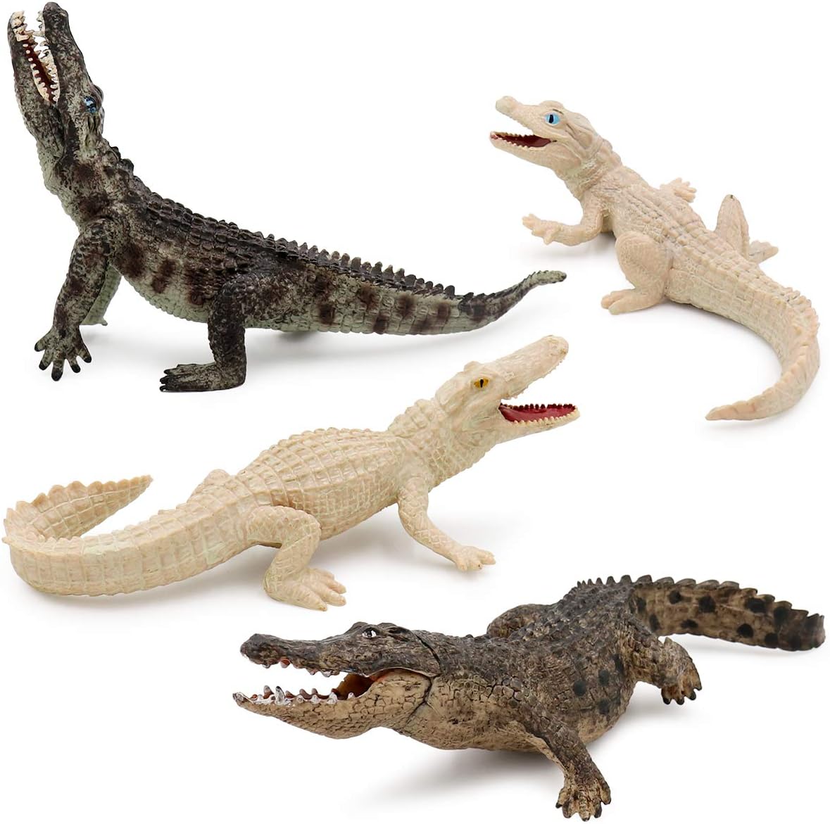 Muchfun Crocodile Toy Figures, Crocodile Animals Figurines