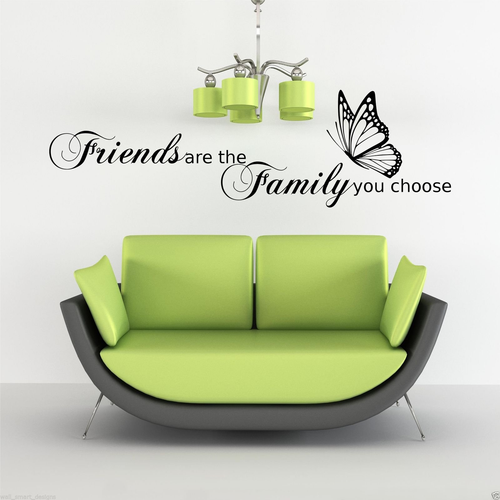 Family Love Friends Butterfly Wall Art Sticker Quote Decal Stencil Transfer WSD490