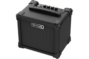 KLIQ Sonus Dual-Powered Mini Electric Guitar Amp with 5-inch (10W) High-Definition Speaker (Controls for Volume, Bass, Treble