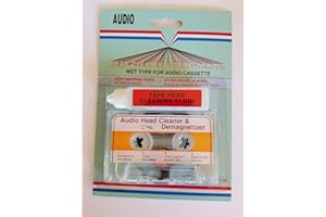 NORMARH Audio Cassette Tape Head Cleaner & Demagnetizer, WetType for Home, Car