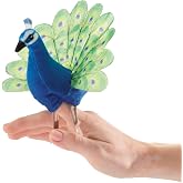 Folkmanis Mini Peacock Finger Puppet