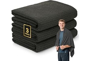 SOOWASH Microfiber Gym Towels for Showering Working Out Quick Dry Negative ions Large Middle Small Sizes Lightweight Gym Towel for Men Women Tennis Sports Towels for Body Hot Yoga Fitness Essentials