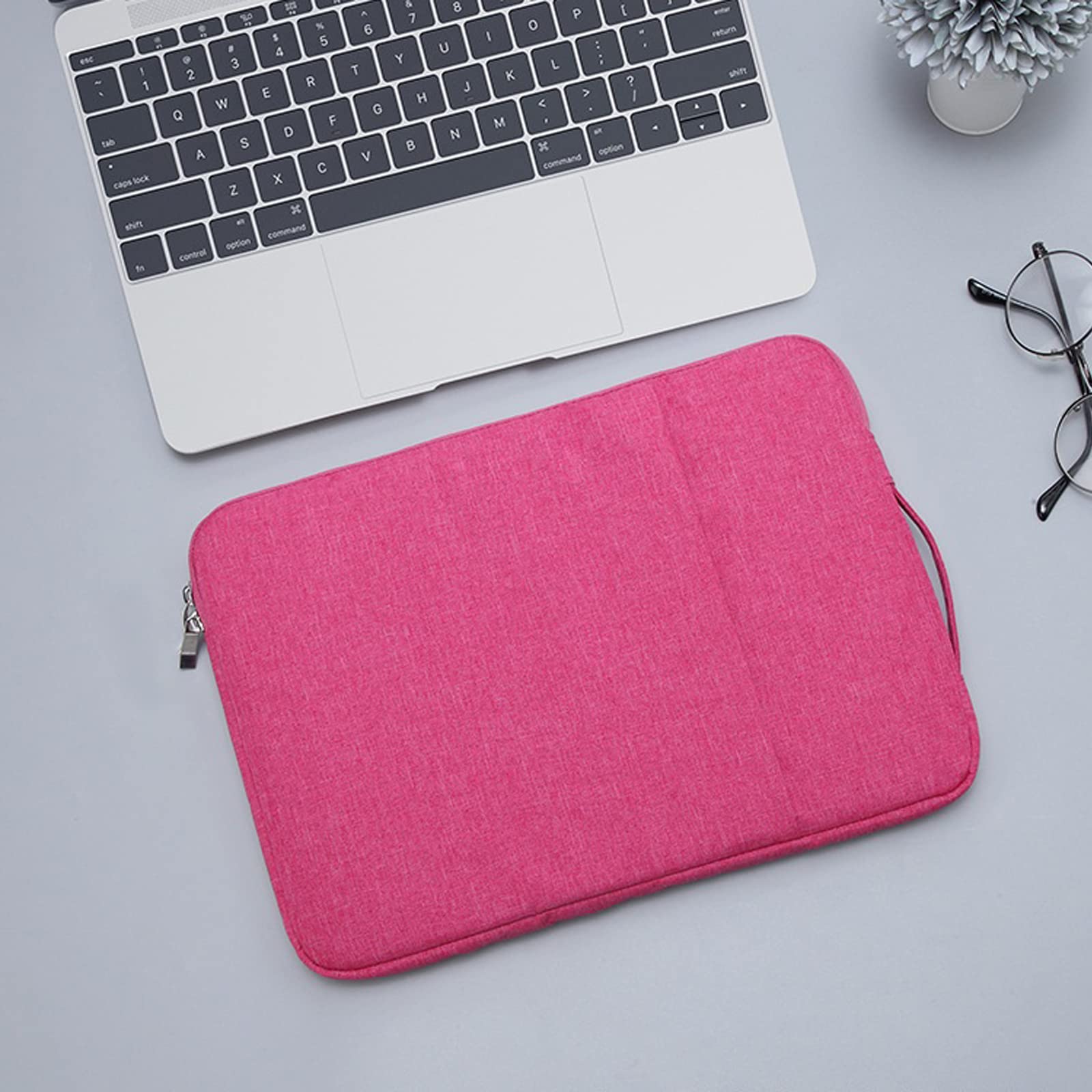 PROTech 15 inch Laptop Sleeve Case Zipper Briefcase Bag for 14-15 inch Laptop (Pink)