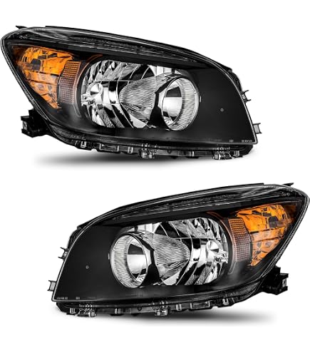 Amazon.com: ACANII - For 2006 2007 2008 Toyota RAV4 Black Housing
