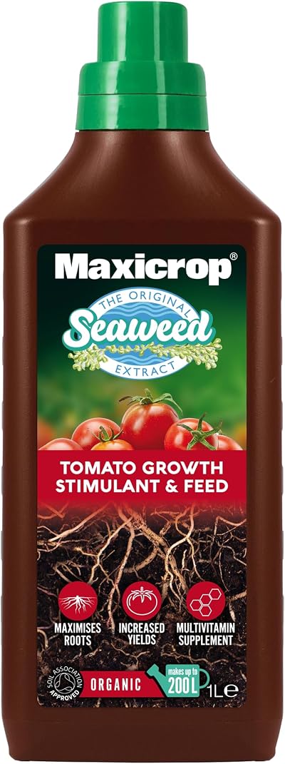 Maxicrop Organic Tomato Fertiliser 1L with Seaweed - Organic Plant Food