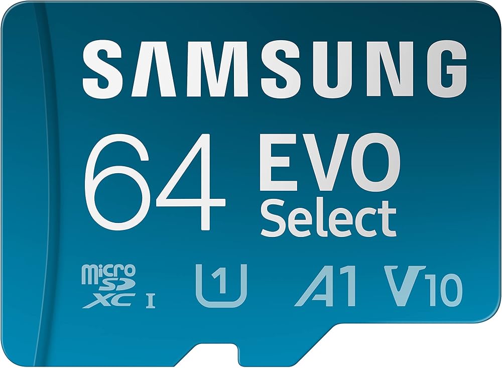 Samsung EVO Select 64GB microSD Card + SD Adapter UHS-I U3 4K UHD 160MB/s Read