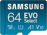 Samsung EVO Select 64GB microSD Card + SD Adapter UHS-I U3 4K UHD 160MB/s Read