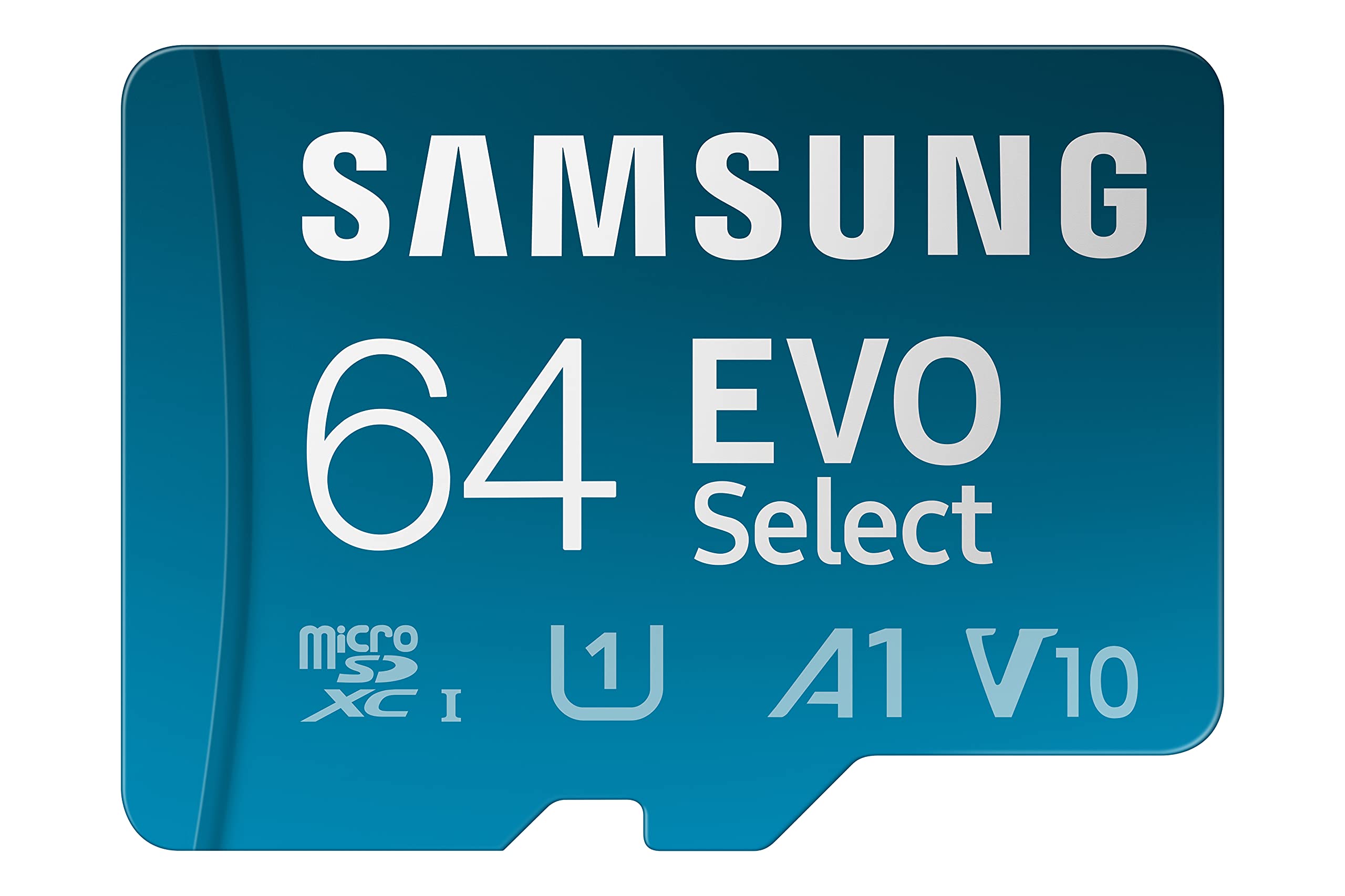 Samsung EVO Select (2021) microSD-Karte + SD-Adapter, 64 GB, Speicherkarte für Smartphone und Tablet, UHS-I U1, Full HD, 130 MB/s Lesen, MB-ME64KA/EU