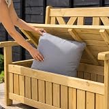 AIRWAVE Darcy Outdoor Storage Bench 110L Weather Resistant Fir Wood view 3