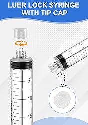 20mL Luer Lock Syringe with Cap - Sterile