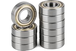 Niooliuk Pack of 10) 6900 Z Skateboard Bearings, Double Shielded,10x22x6 Miniature Ball Bearings