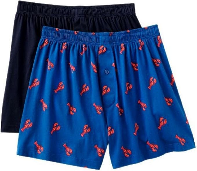 Croft & Barrow Mens' 2pk. Lobster Knit Boxers (Large (3638)) at