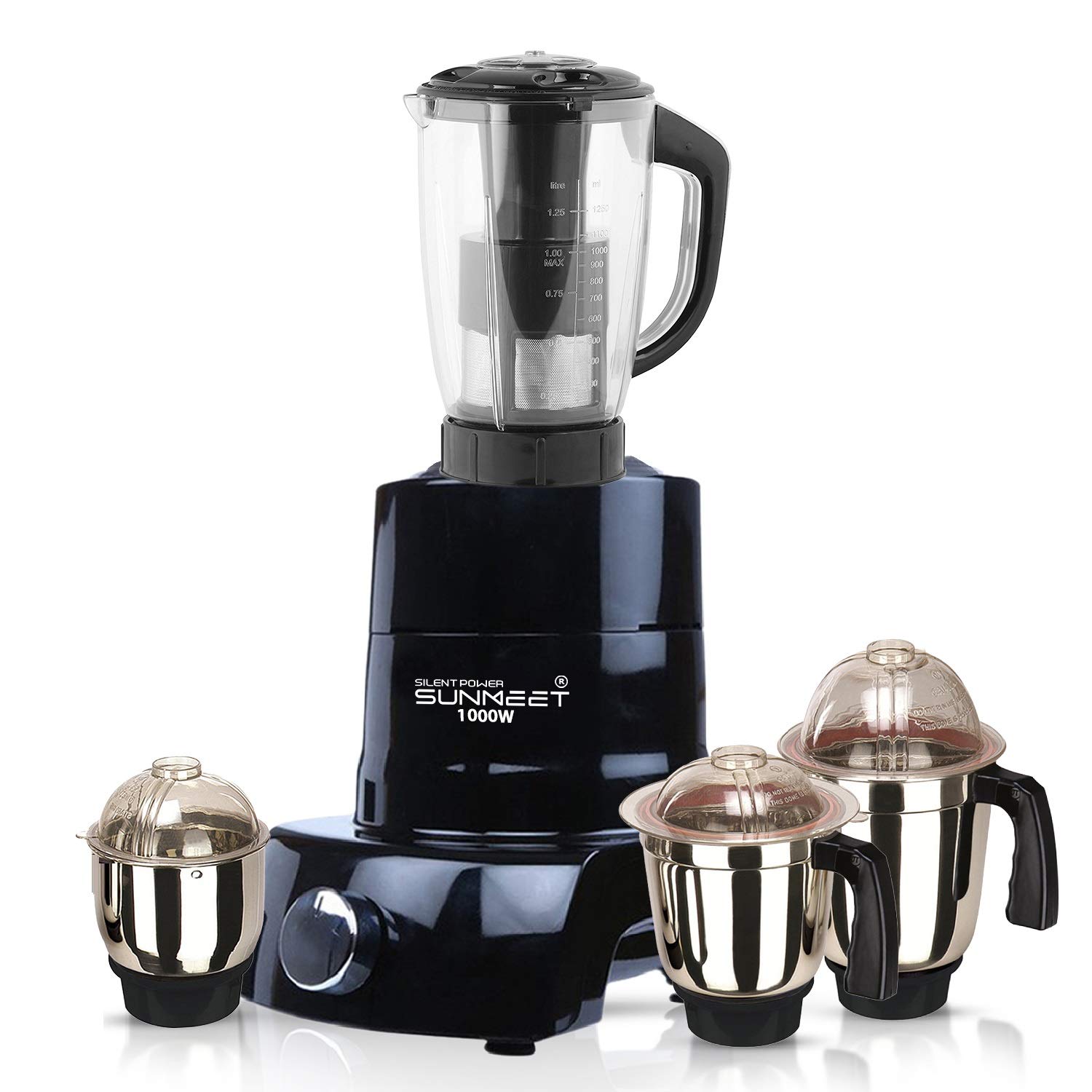 Buy SILENTPOWERSUNMEET 1000W Mixer Grinder 4 Jar (Black) Online at Low