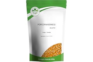 Yogti Popcorn Kernels, Butterfly Style, 4.54 kg Bulk Package, Product of Canada