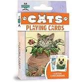 MasterPieces Officially Licensed Cats Playing Cards - 54 Card Deck for Adults