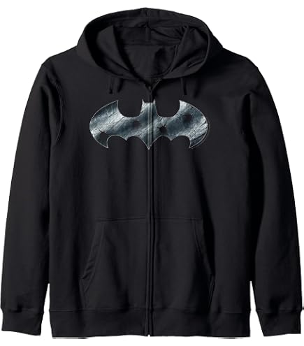  Batman ジップアップパーカーM Amazon.com: DC Comics Batman Distressed Logo Zip Hoodie : Clothing