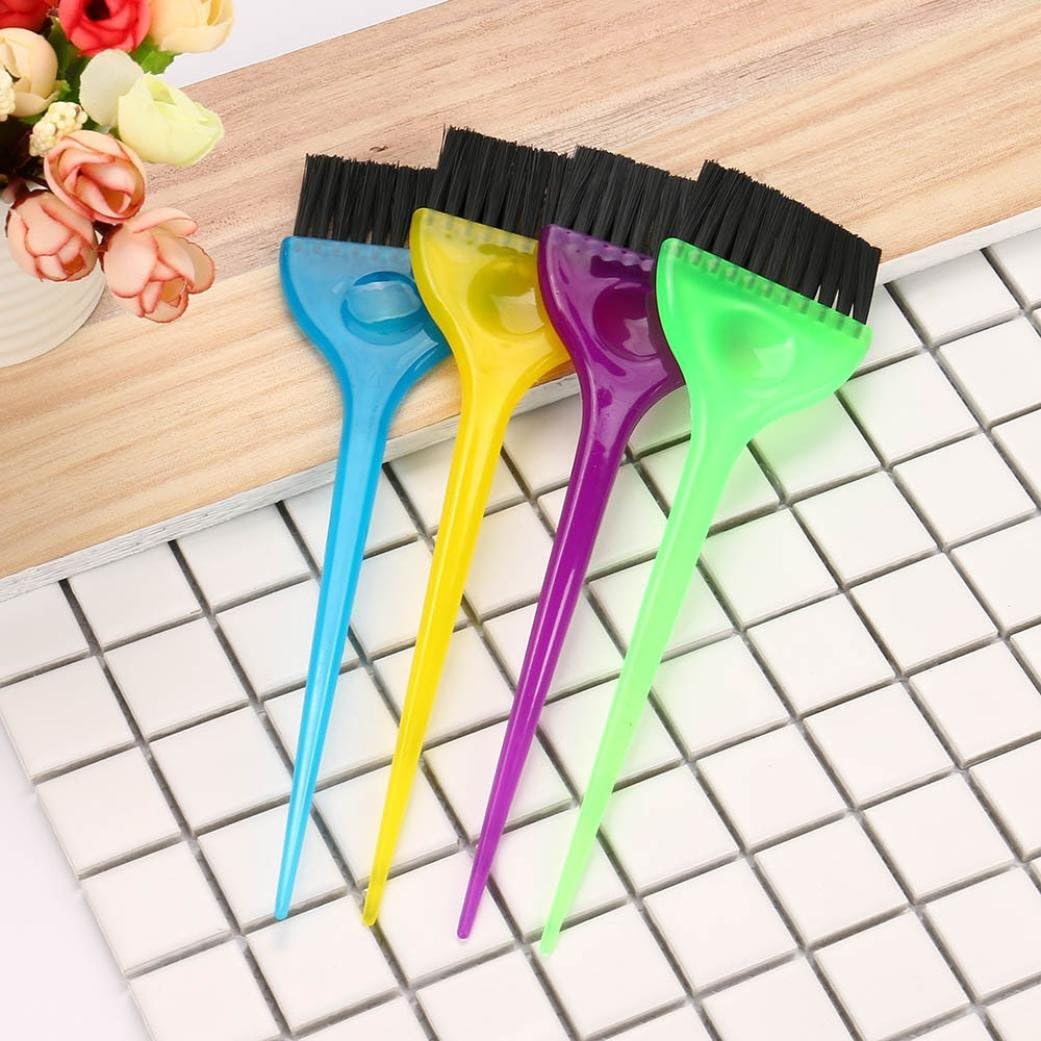Hairdressing Brushes, Exteren Hairdressing Brushes Salon Hair Color Dye Tint Tool Kit New Hair Brush (Random)