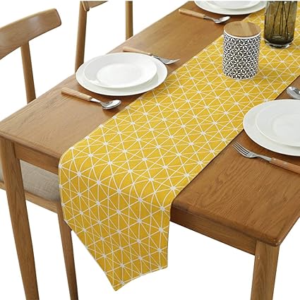Amazon Com Yetoome Cotton Linen Diamond Checkered Table