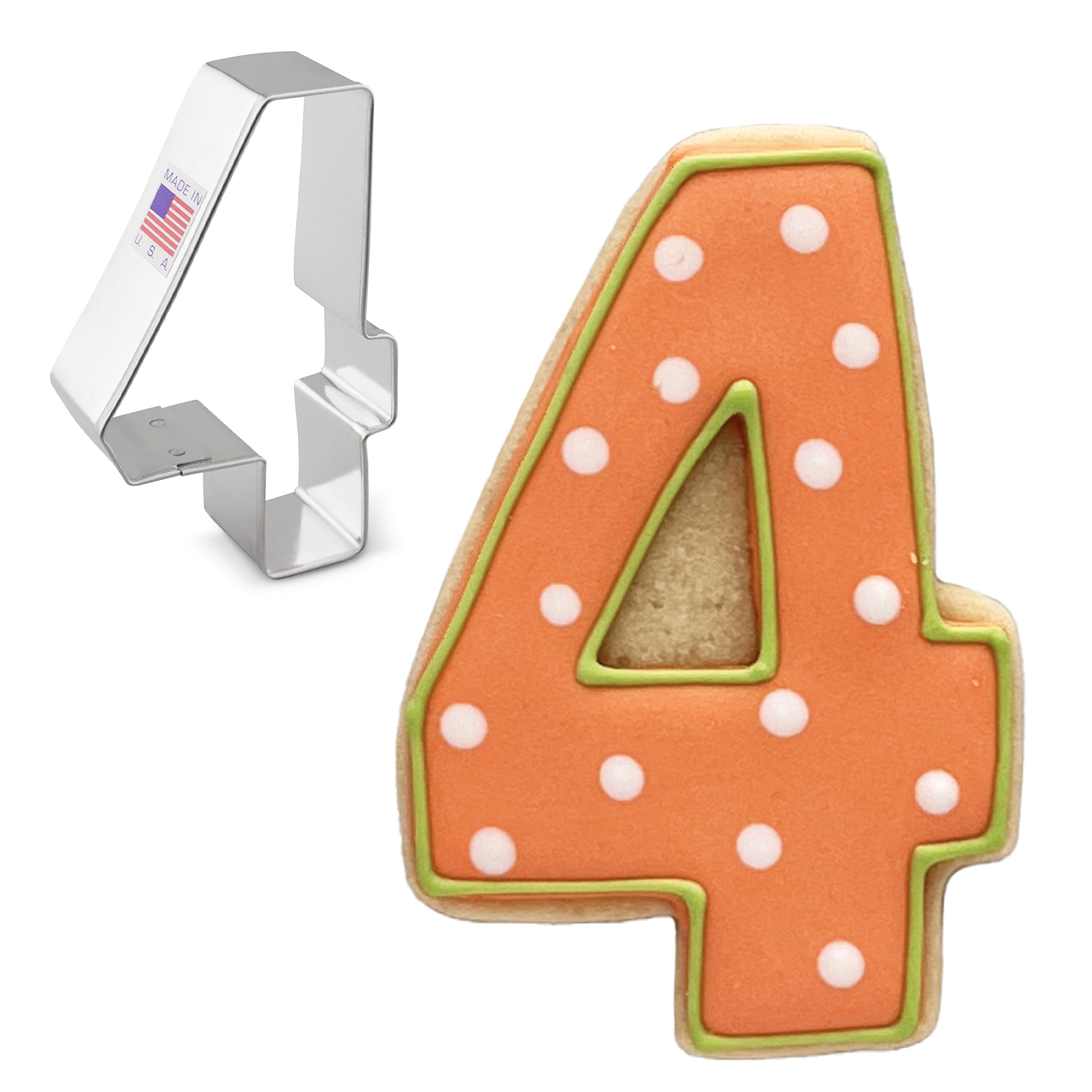 Ann Clark Cookie Cutters Number Four / #4, 8.26 cm