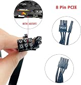 HABAGOU PCIe 8 Pin to 8 Pin (6+2) Power Adapter Cable for EVGA Modular PSU 25" view 3