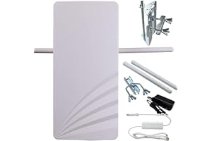 IMega HD Free TV Unlimited Antenna Package | Over Air Digital HDTV with Smart Boost System and External Amplifier Indoor Outd