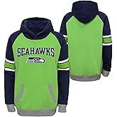Outerstuff NFL Seattle Seahawks Boys Kids Robust Green and Navy Pullover Hoodie (4-7)