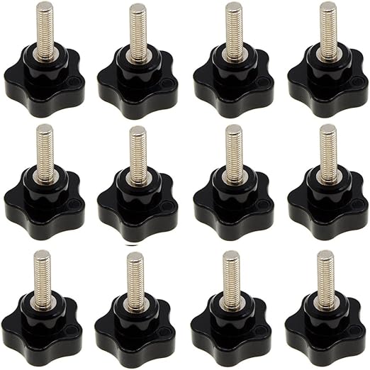 YXQ M8 Hand Star Knobs Male Thread Stud Head Clamping Knob